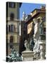 The Neptune Statue, Piazza Della Signoria, Florence, Tuscany-Nico Tondini-Stretched Canvas