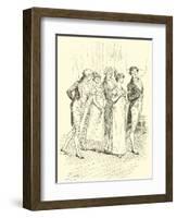 The Netherfield Party Entering the Ballroom-Hugh Thomson-Framed Giclee Print