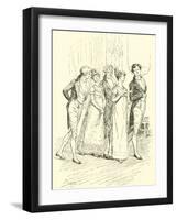 The Netherfield Party Entering the Ballroom-Hugh Thomson-Framed Giclee Print