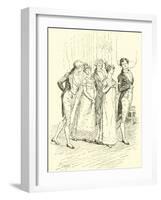 The Netherfield Party Entering the Ballroom-Hugh Thomson-Framed Giclee Print