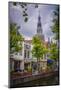 The Netherlands, Alkmaar, Church, Church Steeple, Canal-Ingo Boelter-Mounted Photographic Print