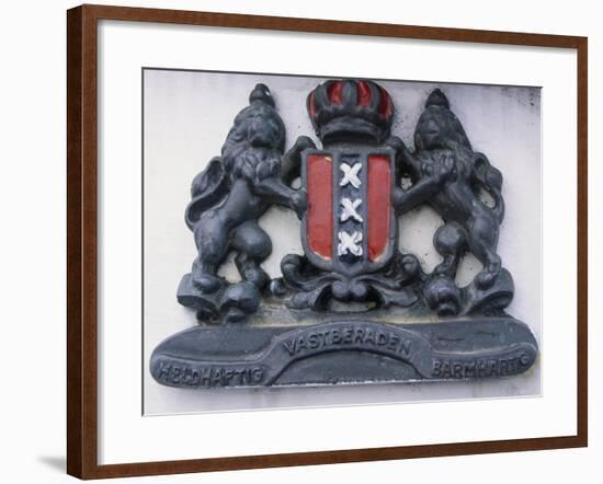 The Netherlands, Amsterdam, Ensign on Kromhout Museum-null-Framed Giclee Print