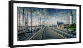 The Netherlands, Frisia, Harlingen, Harbour, Lighthouse-Ingo Boelter-Framed Photographic Print