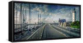 The Netherlands, Frisia, Harlingen, Harbour, Lighthouse-Ingo Boelter-Framed Stretched Canvas