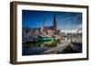 The Netherlands, Frisia, Harlingen, Harbour, Zuiderhaven-Ingo Boelter-Framed Photographic Print