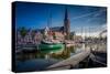 The Netherlands, Frisia, Harlingen, Harbour, Zuiderhaven-Ingo Boelter-Stretched Canvas