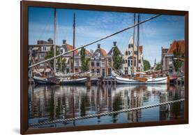 The Netherlands, Frisia, Harlingen, Harbour, Zuiderhaven-Ingo Boelter-Framed Photographic Print