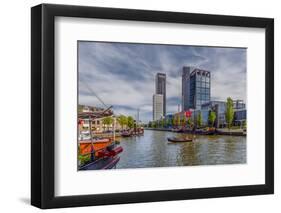 The Netherlands, Frisia, Leeuwarden, Harbour-Ingo Boelter-Framed Photographic Print