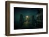 The Netherlands, Frisia, Terschelling, Harbour, Night, Moon-Ingo Boelter-Framed Photographic Print