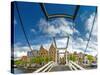 The Netherlands, Haarlem, Canal, Bridge, Drawbridge-Ingo Boelter-Stretched Canvas