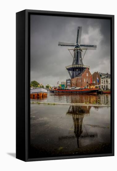 The Netherlands, Haarlem, Mill, Windmill, De Adriaan-Ingo Boelter-Framed Stretched Canvas