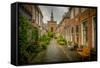 The Netherlands, Haarlem, Street, Lane-Ingo Boelter-Framed Stretched Canvas