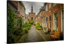 The Netherlands, Haarlem, Street, Lane-Ingo Boelter-Stretched Canvas