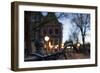 The Netherlands, Holland, Amsterdam, bicycle, handlebar, evening, light-olbor-Framed Photographic Print