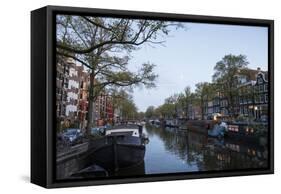The Netherlands, Holland, Amsterdam, Brouwersgracht-olbor-Framed Stretched Canvas