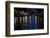 The Netherlands, Holland, Amsterdam, canal, night, lanterns, reflexions,-olbor-Framed Photographic Print