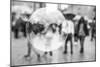 The Netherlands, Holland, Amsterdam, Dam, bursting bubble with reflexion-olbor-Mounted Photographic Print