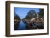 The Netherlands, Holland, Amsterdam, Prinsengracht, blue hour-olbor-Framed Photographic Print