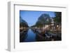 The Netherlands, Holland, Amsterdam, Prinsengracht, blue hour-olbor-Framed Photographic Print