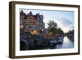 The Netherlands, Holland, Amsterdam, Prinsengracht corner Brouwersgracht-olbor-Framed Photographic Print