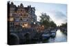 The Netherlands, Holland, Amsterdam, Prinsengracht corner Brouwersgracht-olbor-Stretched Canvas