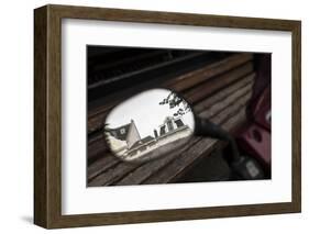 The Netherlands, Holland, Amsterdam, rear-view mirror, motorbike, reflexions,-olbor-Framed Photographic Print