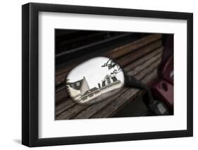 The Netherlands, Holland, Amsterdam, rear-view mirror, motorbike, reflexions,-olbor-Framed Photographic Print