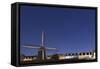 The Netherlands, Holland, Amsterdam, windmill, night-olbor-Framed Stretched Canvas