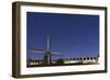 The Netherlands, Holland, Amsterdam, windmill, night-olbor-Framed Photographic Print