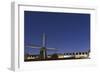 The Netherlands, Holland, Amsterdam, windmill, night-olbor-Framed Photographic Print