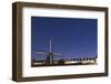 The Netherlands, Holland, Amsterdam, windmill, night-olbor-Framed Photographic Print