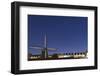 The Netherlands, Holland, Amsterdam, windmill, night-olbor-Framed Photographic Print