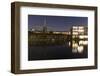 The Netherlands, Holland, Amsterdam, windmill, night-olbor-Framed Photographic Print