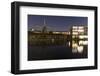 The Netherlands, Holland, Amsterdam, windmill, night-olbor-Framed Photographic Print