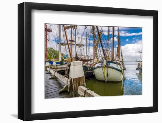 The Netherlands, Hoorn, Harbour, Sailing Ships-Ingo Boelter-Framed Photographic Print