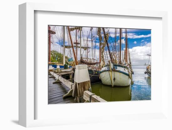 The Netherlands, Hoorn, Harbour, Sailing Ships-Ingo Boelter-Framed Photographic Print