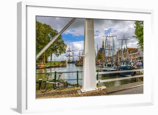 The Netherlands, Hoorn, Harbour, Tower, Hoofdtoren-Ingo Boelter-Framed Photographic Print