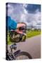 The Netherlands, Tour, Bike, Cycling Tour, Bicycle, Hand, Close-Up, Detail-Ingo Boelter-Stretched Canvas