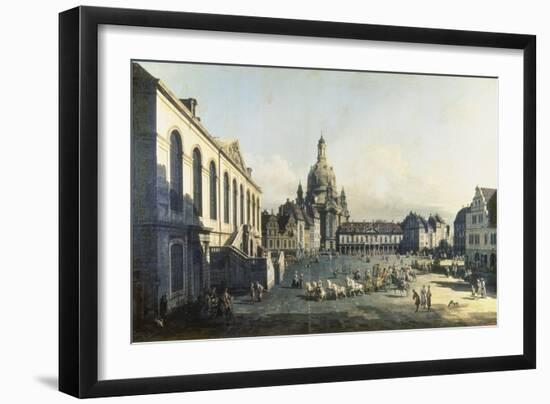 The Neue Markt in Dresden, 1747-1755-Canaletto-Framed Giclee Print