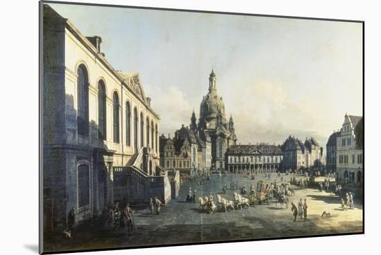 The Neue Markt in Dresden, 1747-1755-Canaletto-Mounted Giclee Print