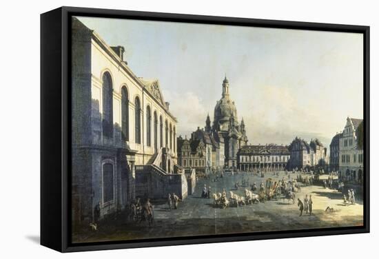 The Neue Markt in Dresden, 1747-1755-Canaletto-Framed Stretched Canvas