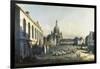 The Neue Markt in Dresden, 1747-1755-Canaletto-Framed Giclee Print