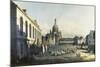 The Neue Markt in Dresden, 1747-1755-Canaletto-Mounted Giclee Print