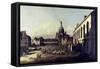 The Neuer Marktplatz in Dresden, 1747-Bernardo Bellotto-Framed Stretched Canvas