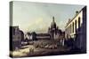 The Neuer Marktplatz in Dresden, 1747-Bernardo Bellotto-Stretched Canvas