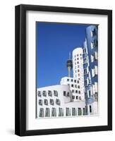 The Neuer Zollhof Building by Frank Gehry at the Medienhafen, Dusseldorf, North Rhine Westphalia-Yadid Levy-Framed Photographic Print