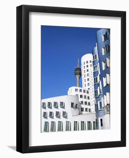 The Neuer Zollhof Building by Frank Gehry at the Medienhafen, Dusseldorf, North Rhine Westphalia-Yadid Levy-Framed Photographic Print