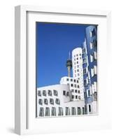 The Neuer Zollhof Building by Frank Gehry at the Medienhafen, Dusseldorf, North Rhine Westphalia-Yadid Levy-Framed Photographic Print