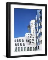 The Neuer Zollhof Building by Frank Gehry at the Medienhafen, Dusseldorf, North Rhine Westphalia-Yadid Levy-Framed Photographic Print