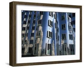 The Neuer Zollhof Building by Frank Gehry at the Medienhafen, Dusseldorf, North Rhine Westphalia-Yadid Levy-Framed Photographic Print